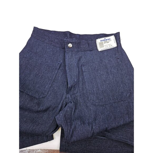 VTG Deadstock Seafarer Denim Utility Trousers Jeans Mens 32x32 Dungarees USA - Picture 9 of 11